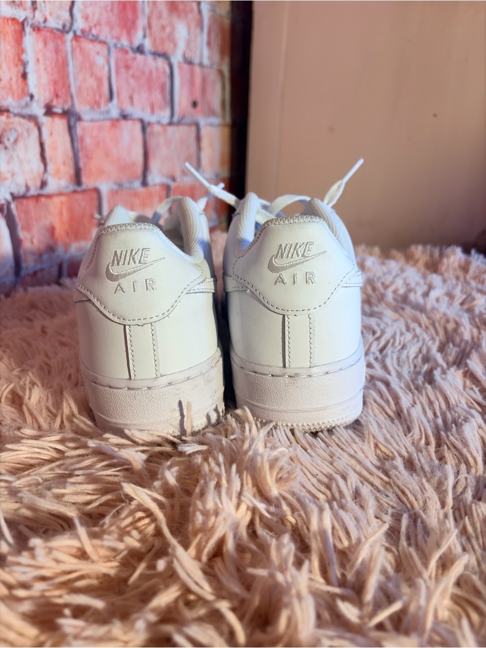 White Nike Air Force 1 grade school *No box* - Picture 4 of 6
